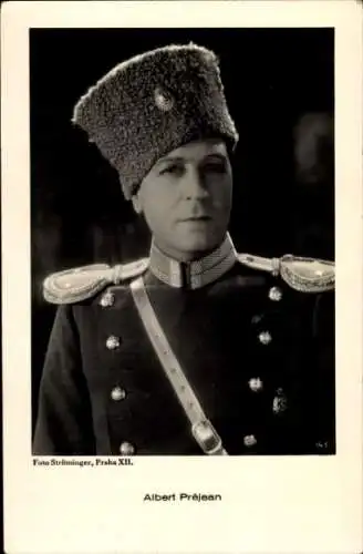 Ak Schauspieler Alber Prejean, Portrait, Uniform