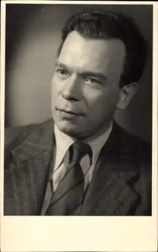 Ak Schauspieler E. Balser, Portrait