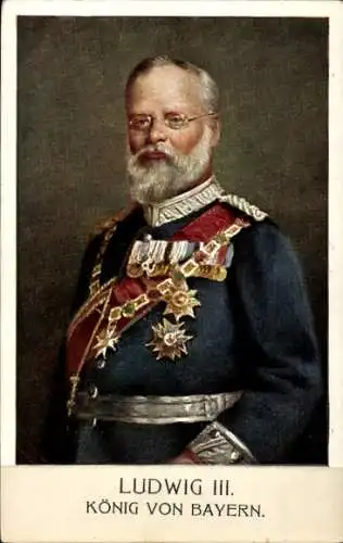 Künstler Ak Ludwig III. König von Bayern