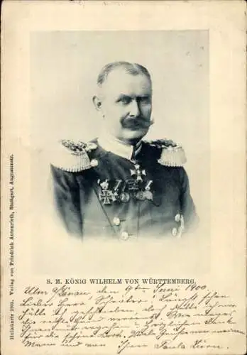 Ak König Wilhelm von Württemberg