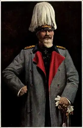 Künstler Ak v. Rimanoczy, H., König Wilhelm II. von Württemberg, Uniform, Säbel