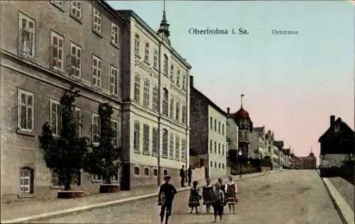 Ak Oberfrohna in Sachsen, Oststraße