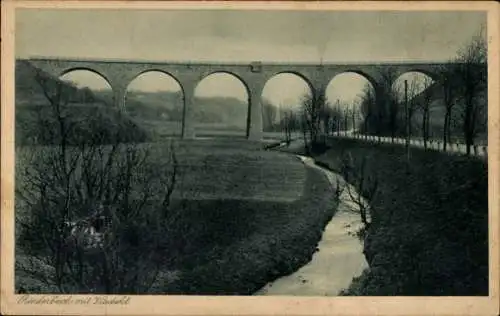 Ak Laupendahl Kettwig vor der Brücke Essen im Ruhrgebiet, Rinderbach mit Brücke