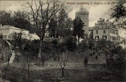 Ak Ratingen Nordrhein Westfalen, Schloss Landsberg bei Kettwig