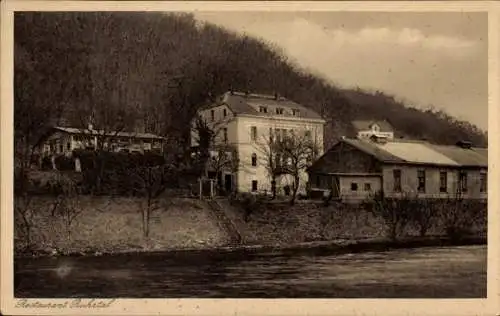 Ak Laupendahl Kettwig vor der Brücke Kettwig Essen im Ruhrgebiet, Restaurant Ruhrtal