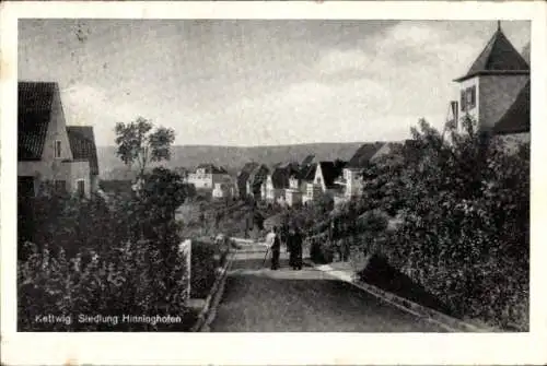 Ak Kettwig Essen im Ruhrgebiet, Gartenstadt, Siedlung Hinninghofen