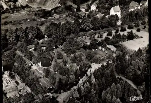 Ak Kettwig Essen im Ruhrgebiet, Stadtwald-Sanatorium Jungborn, Damenpark, Fliegeraufnahme