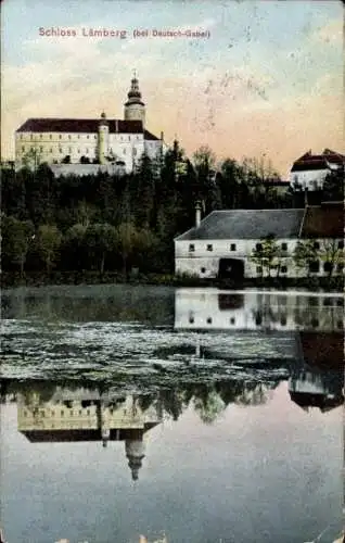 Ak Lemberk Lämberg Jablonné v Podještědí Deutsch Gabel Region Reichenberg, Schloss