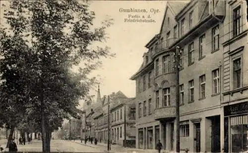 Ak Gussew Gumbinnen Ostpreußen, Friedrichstraße