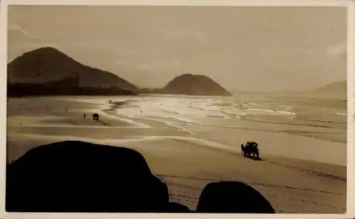 Ak Guarujá Brasilien, Strand