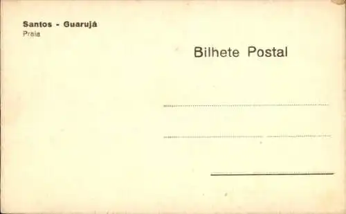 Ak Guarujá Brasilien, Strand