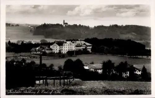 Ak Ströbing Bad Endorf Oberbayern, Gesamtansicht, Kurheim