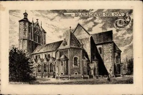 Künstler Ak Jander, Carl, Braunschweig, Dom