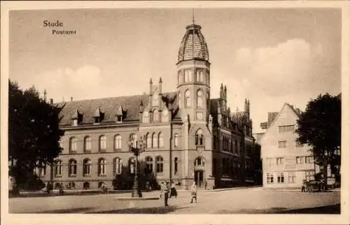 Ak Stade in Niedersachsen, Postamt