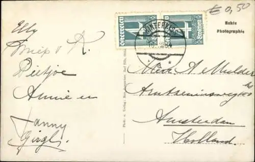 Ak Hinterriss Tirol, Hotel Alpenhof, Risser, Laliderfalken