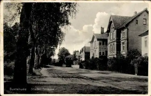 Ak Buxtehude in Niedersachsen, Stader Strasse