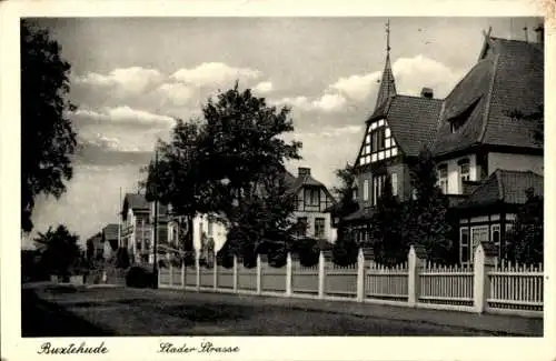 Ak Buxtehude in Niedersachsen, Stader Strasse