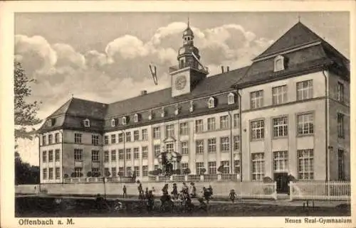 Ak Offenbach am Main Hessen, Neues Real-Gymnasium