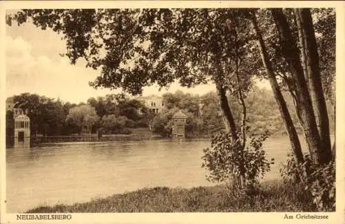 Ak Neubabelsberg Potsdam in Brandenburg, Griebnitzsee