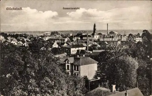 Ak Glückstadt an der Elbe, Gesamtansicht