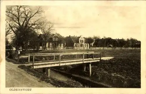 Ak Oldenswort in Nordfriesland, Teilansicht