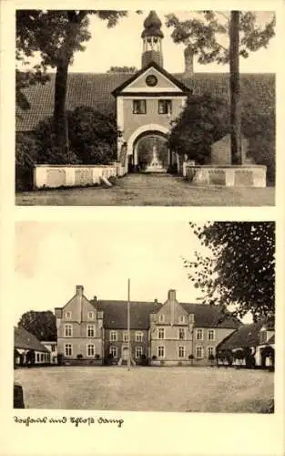 Ak Damp in Schleswig Holstein, Torhaus, Schloss, Gutshaus