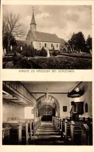 Ak Haddeby Busdorf in Schleswig Holstein, Kirche, Inneres