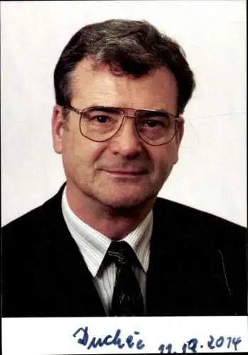 Ak Politiker Josef Duchac, Portrait, Autogramm