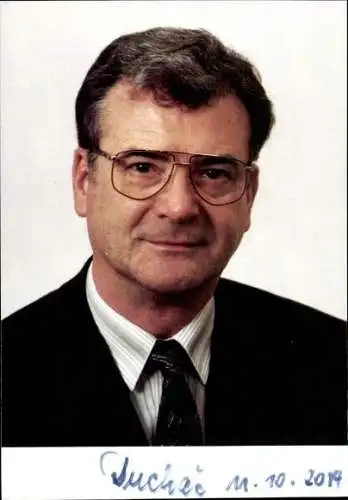 Ak Politiker Josef Duchac, Portrait, Autogramm