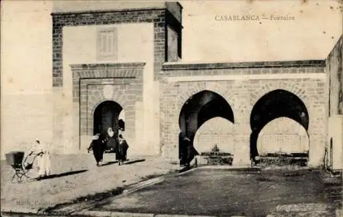 Ak Casablanca, Marokko, Fontaine