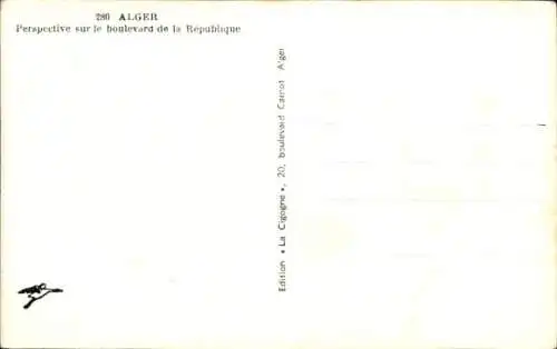 Ak Algier Algier Algerien, Boulevard de la République