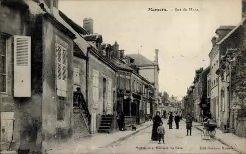 Ak Mamers Sarthe, Rue du Mans