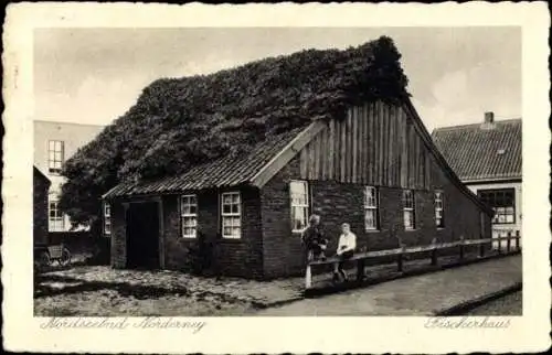 Ak Nordseebad Norderney Ostfriesland, Fischerhaus