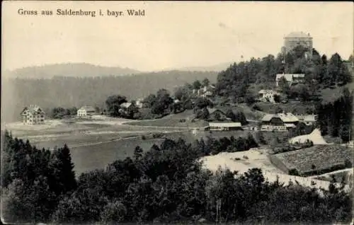 Ak Saldenburg Niederbayern, Panorama