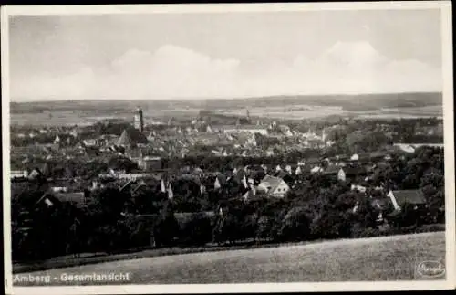 Ak Amberg in der Oberpfalz Bayern, Geamtansicht