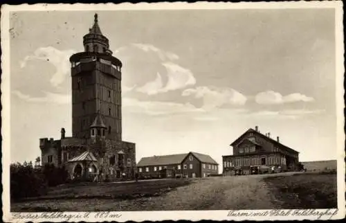 Ak Niederreifenberg Schmitten im Taunus, Großer Feldberg, Turm, Hotel Feldberghof