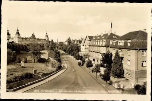 Ak Bad Wildungen in Hessen, Sanatorium Helenenquelle, Hotel Fürstenhof