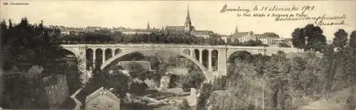 Klapp Ak Luxemburg Luxembourg, Pont Adolphe, Boulevard