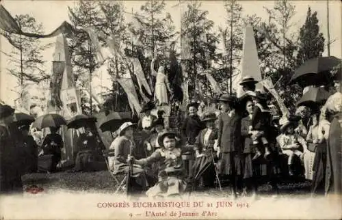 Ak Nancy Meurthe et Moselle, Congres Eucharistique du 21 Juin 1914, L'Autel de Jeanne d'Arc