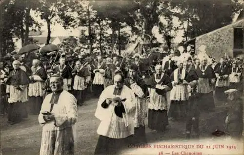 Ak Nancy Meurthe et Moselle, Congres Eucharistique du 21 Juin 1914, Les Chanoines