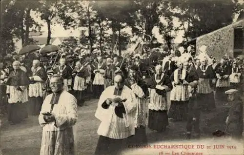 Ak Nancy Meurthe et Moselle, Congres Eucharistique du 21 Juin 1914, Les Chanoines