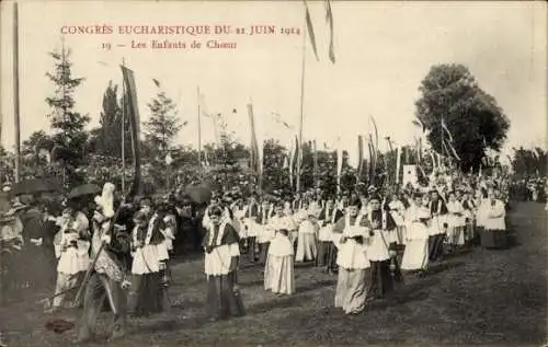 Ak Nancy Meurthe et Moselle, Congres Eucharistique du 21 Juin 1914, Les Enfants de Choeur