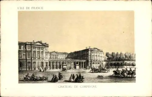 Ak Compiègne Oise, Schloss