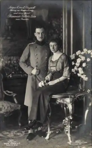 Ak Herzog Ernst August von Braunschweig Lüneburg, Prinzessin Victoria Luise, Liersch 4127