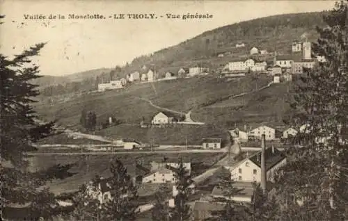 Ak Le Tholy Vosges, Vue Generale, Vallee de la Moselotte