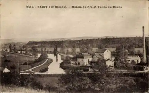 Ak Saint Vit Doubs, Moulin du Pre et Vallee du Doubs