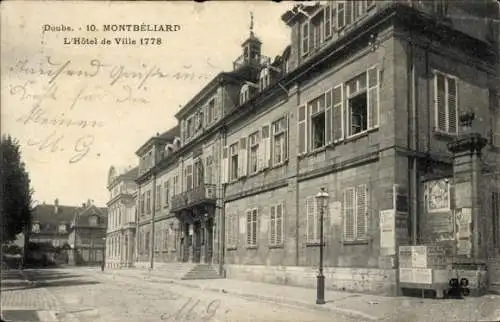 Ak Montbéliard Doubs, l'Hotel de Ville