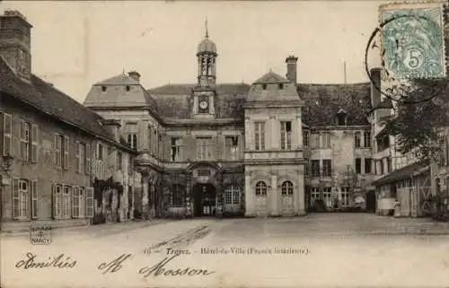 Ak Troyes Aube, Hotel-de-Ville, Facade interieure