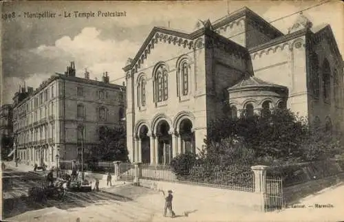 Ak Montpellier Hérault, Le Temple Protestant