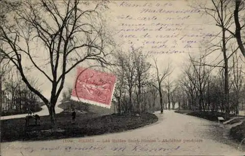 Ak Reims Marne, Les Buttes Saint-Nicaise, Ancienne poudriere